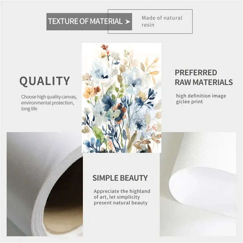 Floral Flower Canvas Wall Art