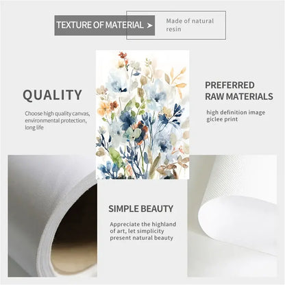 Floral Flower Canvas Wall Art