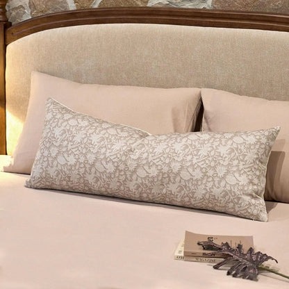 Cream Floral Throw Pillow Covers