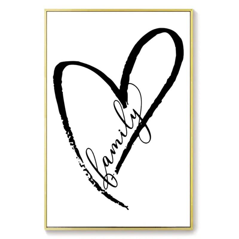 Black and White Minimalist Art Canvas Print