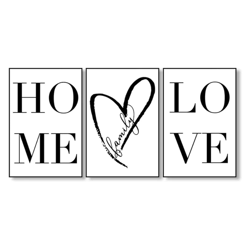 Black and White Minimalist Art Canvas Print