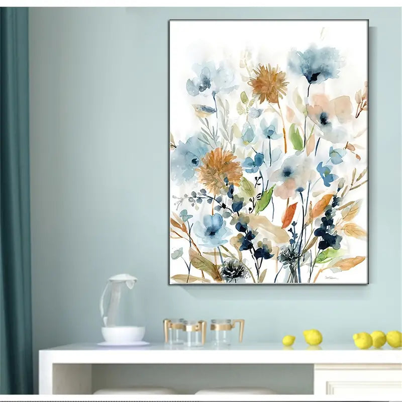Floral Flower Canvas Wall Art