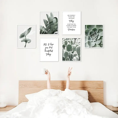 Green Botanical Wall Art Prints