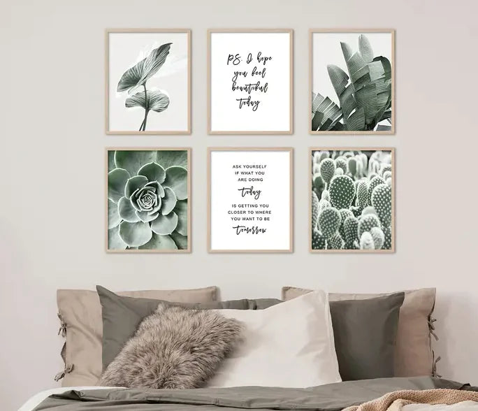 Green Botanical Wall Art Prints