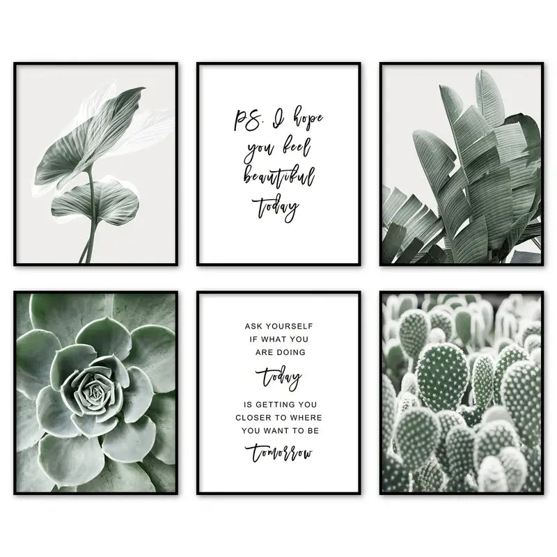 Green Botanical Wall Art Prints