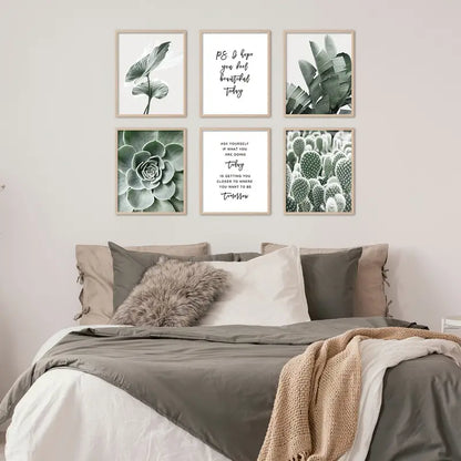 Green Botanical Wall Art Prints