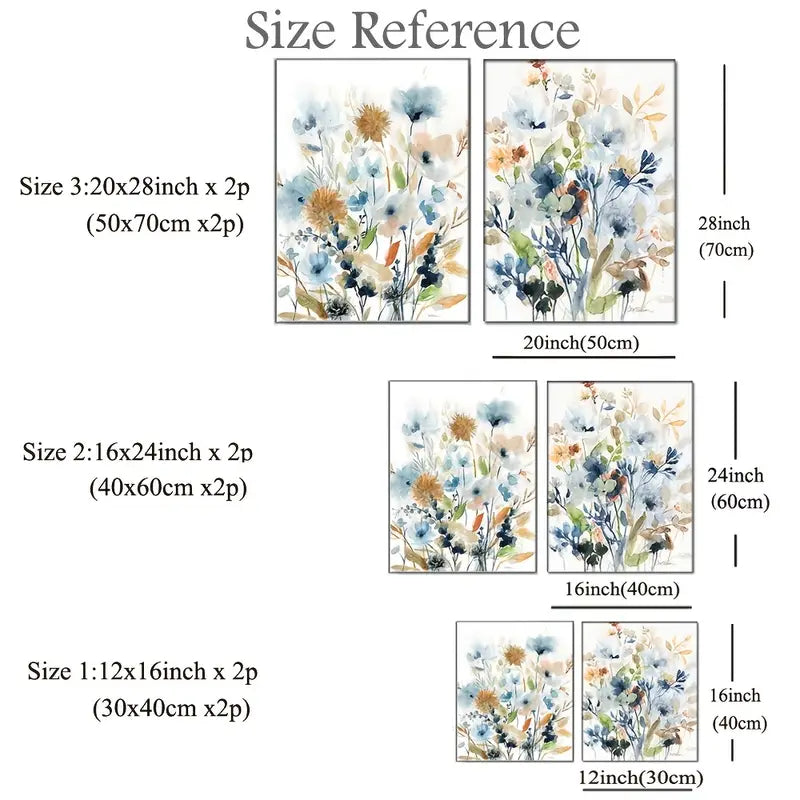 Floral Flower Canvas Wall Art