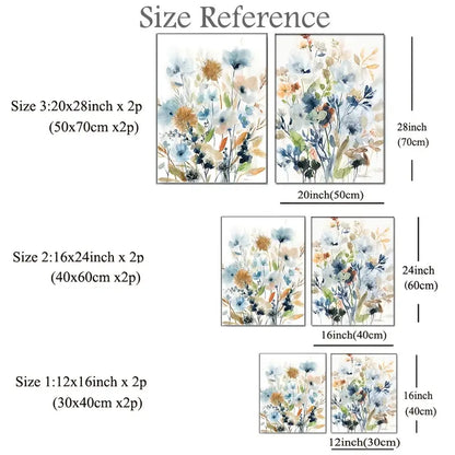 Floral Flower Canvas Wall Art